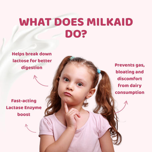 Milkaid Junior Lactase Enzyme Tablets 60's