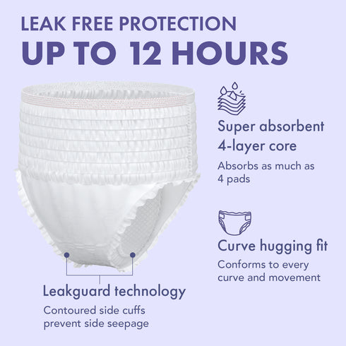 Rael Organic Cotton Period Underwear (S-M) 5's