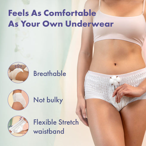 Rael Organic Cotton Period Underwear (S-M) 5's