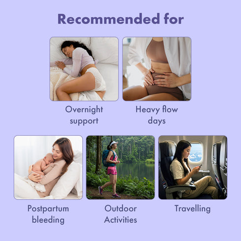 Rael Organic Cotton Period Underwear (S-M) 5's