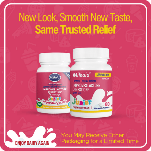 Milkaid Junior Lactase Enzyme Tablets 60's