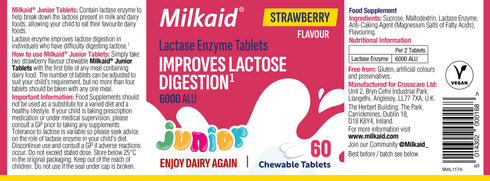 Milkaid Junior Lactase Enzyme Tablets 60's