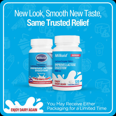 Milkaid Lactase Enzyme Tablets 120's